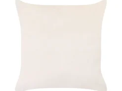 Conjunto De 2 Almofadas Decorativas Em Veludo Creme E Rosa 45 X 45 Cm Triteleia