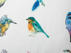 Conjunto De 2 Almofadas Decorativas Com Motivo De Aves 45 X 45 Cm Mallow