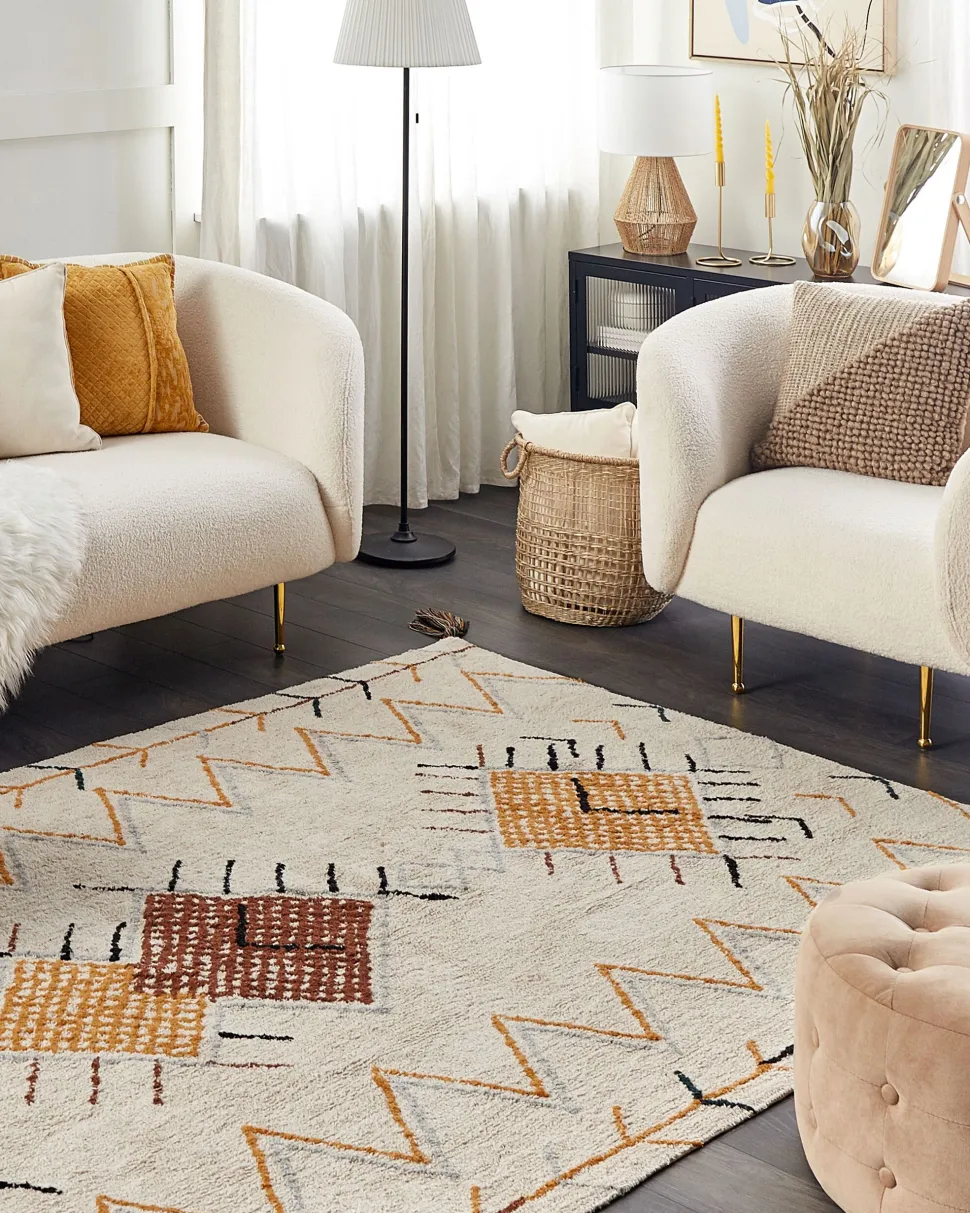 Conjunto De 2 Almofadas Decorativas Algodao E Viscose Amarela Com Relevo 45 X 45 Cm Kavalam