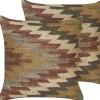 Conjunto De 2 Almofadas Decorativas Em Juta Multicolor 45 X 45 Cm Deepor