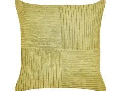Conjunto De 2 Almofadas Decorativas Em Bombazine Verde 43 X 43 Cm Millet