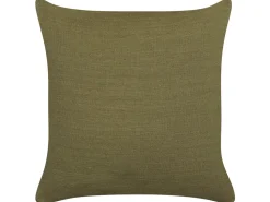 Conjunto De 2 Almofadas Decorativas Verdes 45 X 45 Cm Sagina