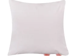 Conjunto De 2 Almofadas Decorativas Com Motivo De Coelho Branco E Rosa 45 X 45 Cm Phlox