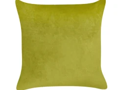 Conjunto De 2 Almofadas Decorativas Em Veludo Verde Claro 45 X 45 Cm Yuzuri