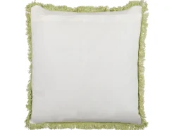 Conjunto De 2 Almofadas Decorativas Verde Claro E Branco 45 X 45 Cm Filix