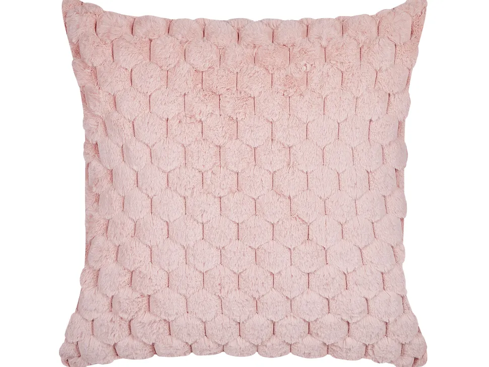 Conjunto De 2 Almofadas Decorativas Rosa 43 X 43 Cm Purslane