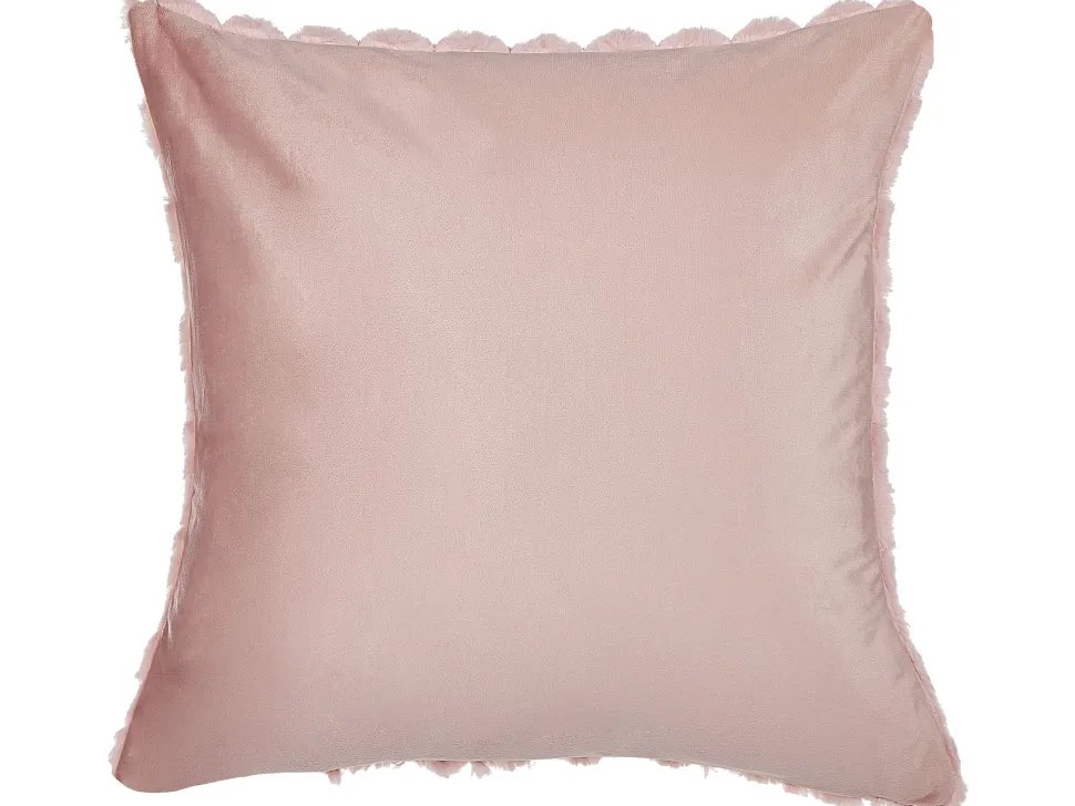 Conjunto De 2 Almofadas Decorativas Rosa 43 X 43 Cm Purslane