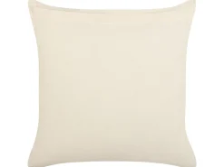 Conjunto De 2 Almofadas Decorativas As Riscas Em Algodao Creme E Preto 45 X 45 Cm Abies