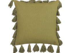 Conjunto De 2 Almofadas Decorativas Verde Azeitona 45 X 45 Cm Lynchis