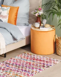 Conjunto De 2 Almofadas Decorativas Multicoloridas 45 X 45 Cm Fothergilla