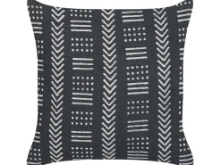 Conjunto De 2 Almofadas Decorativas Pretas E Brancas 45 X 45 Cm Benzoin