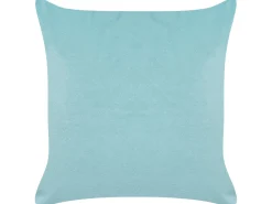 Conjunto De 2 Almofadas Decorativas Em Veludo Azul Claro 45 X 45 Cm Coneflower