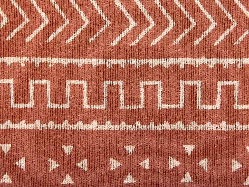 Conjunto De 2 Almofadas Decorativas Padrao Geometrico Em Algodao Laranja 35 X 55 Cm Orlaya