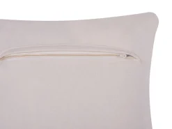 Conjunto De 2 Almofadas Decorativas Em Pele Castanha Clara 45 X 45 Cm Marady