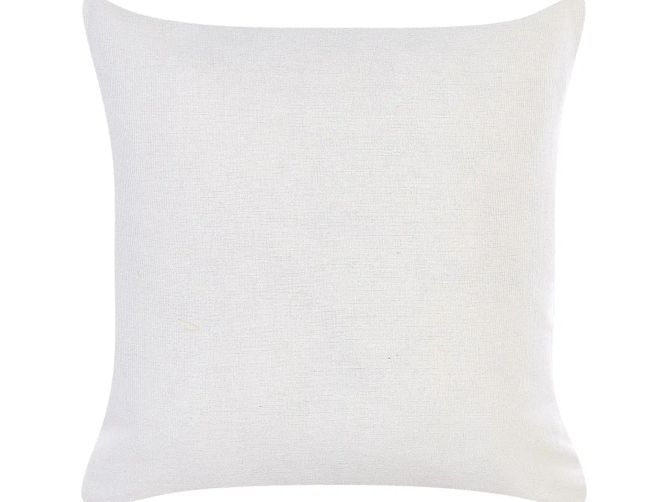 Conjunto De 2 Almofadas Decorativas Em Veludo Branco 45 X 45 Cm Marula