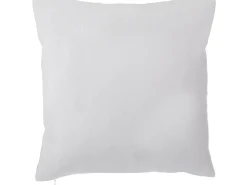 Conjunto De 2 Almofadas Decorativas Branca Com Folha De Palmeira Verde 45 X 45 Cm Azami