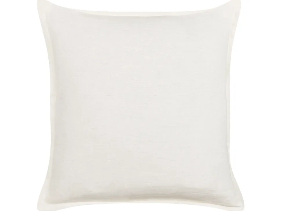 Conjunto De 2 Almofadas Decorativas Brancas 45 X 45 Cm Subulata