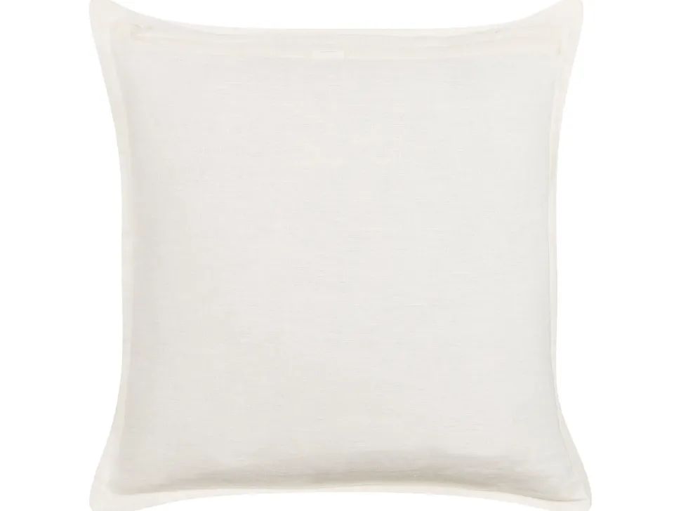 Conjunto De 2 Almofadas Decorativas Brancas 45 X 45 Cm Subulata