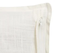 Conjunto De 2 Almofadas Decorativas Brancas 45 X 45 Cm Subulata