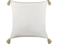 Conjunto De 2 Almofadas Decorativas Com Padrao Floral Com Borlas Em Algodao Multicolor 45 X 45 Cm Carissa