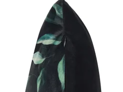 Conjunto De 2 Almofadas Decorativas Verde E Preto 45 X 45 Cm Toadflax