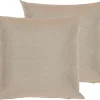 Conjunto De 2 Almofadas De Jardim Cor De Areia 40 X 40 Cm Palairos