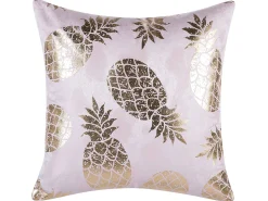 Conjunto De 2 Almofadas Decorativas Rosas 45 X 45 Cm Astilbe