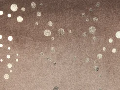 Conjunto De 2 Almofadas Decorativas Em Veludo Castanho E Dourado 45 X 45 Cm Poppy