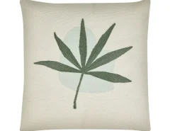 Conjunto De 2 Almofadas Decorativas Bordadas Verdes 45 X 45 Cm Davallia