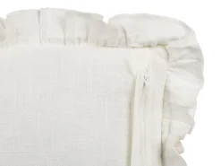 Conjunto De 2 Almofadas Decorativas Branco Creme 45 X 45 Cm Pieris