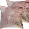 Conjunto De 2 Almofadas Decorativas Rosa Aquarela 45 X 45 Cm Lantana