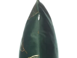 Conjunto De 2 Almofadas Decorativas 45 X 45 Cm Verde Escuro Freesia