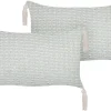 Conjunto De 2 Almofadas Decorativas Verde Menta 45 X 25 Cm Hakone