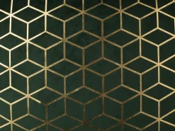 Conjunto De 2 Almofadas Decorativas De Veludo 45 X 45 Cm Verde Escuras Celosia