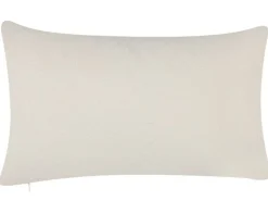 Conjunto De 2 Almofadas Decorativas Creme 30 X 50 Cm Nierembergia