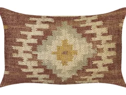 Conjunto De 2 Almofadas Decorativas Em Juta Multicolor 30 X 50 Cm Beel