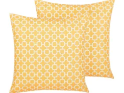 Conjunto De 2 Almofadas De Exterior 40 X 40 Cm Amarelas Astakos