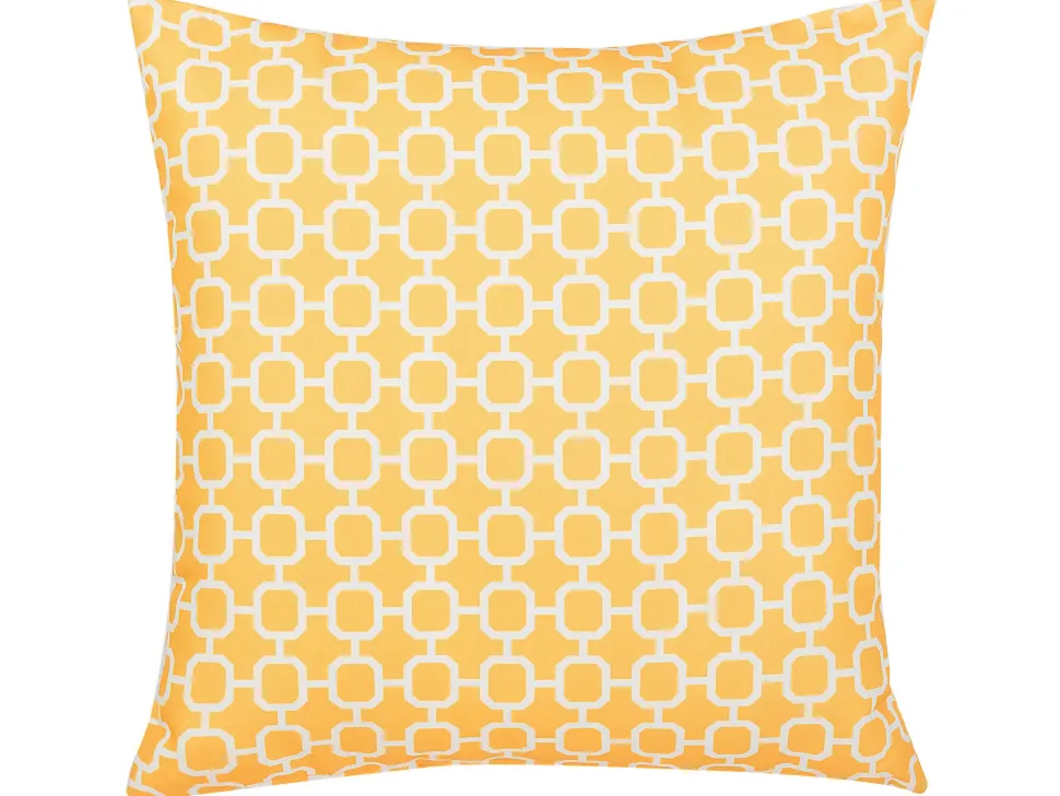 Conjunto De 2 Almofadas De Exterior 40 X 40 Cm Amarelas Astakos