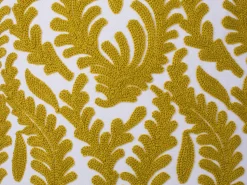 Conjunto De 2 Almofadas Decorativas Bordadas Algodao Amarelo 45 X 45 Primula