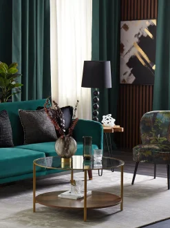 Conjunto De 2 Almofadas Decorativas Pretas 45 X 45 Cm Bellflower