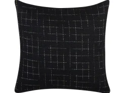 Conjunto De 2 Almofadas Decorativas Pretas 45 X 45 Cm Bellflower