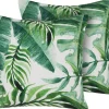 Conjunto De 2 Almofadas De Jardim Verde 45 X 45 Cm Pavelli