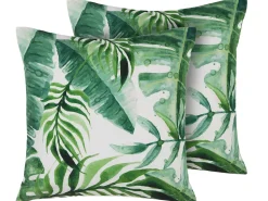 Conjunto De 2 Almofadas De Jardim Verde 45 X 45 Cm Pavelli