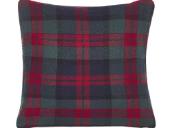 Conjunto De 2 Almofadas De Veludo Vermelho E Verde Padrao Natalicio 45 X 45 Cm Cupid