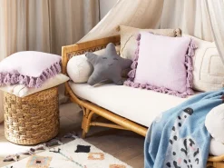 Conjunto De 2 Almofadas Decorativas Rosa 45 X 45 Cm Lynchis