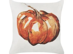 Conjunto De 2 Almofadas Decorativas Em Veludo Creme 45 X 45 Cm Curbita