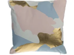 Conjunto De 2 Almofadas Decorativas Rosas E Douradas 45 X 45 Cm Ixia