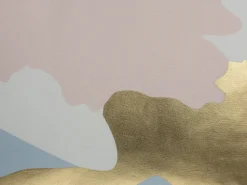 Conjunto De 2 Almofadas Decorativas Rosas E Douradas 45 X 45 Cm Ixia