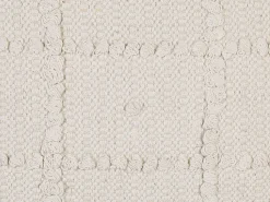 Conjunto De 2 Almofadas Decorativas Em Algodao Creme 45 X 45 Cm Ixora