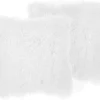 Conjunto De 2 Almofadas Decorativas Brancas 45 X 45 Cm Cide